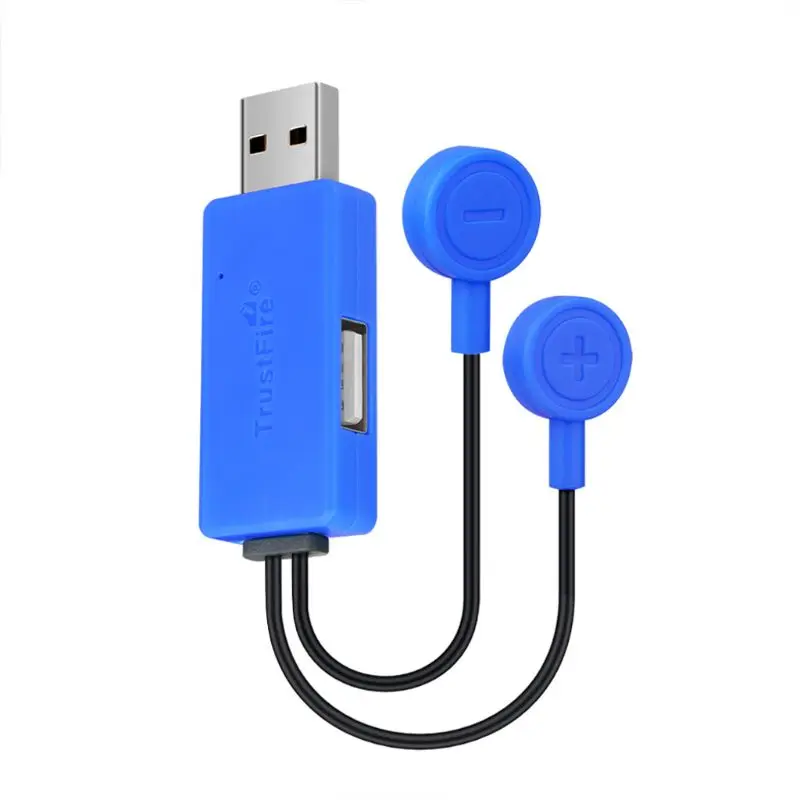 

Magnetic USB Battery Charger Adapter for 26650 21700 20700 18650 16340 Li-ion Rechargeable Battery Cellphone Emergency Charger