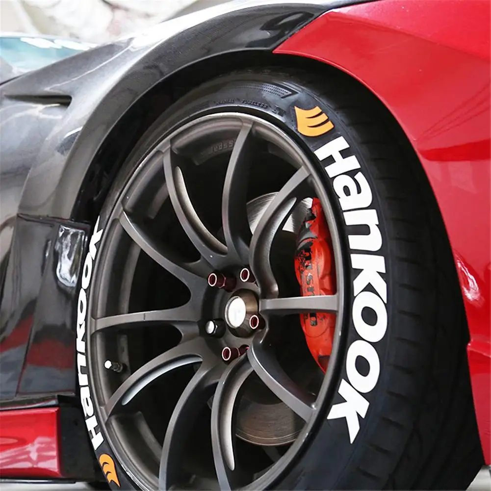 

Universal Car Tire Wheel Sticker Rubber Tire Letters Sticker 3D Logo Auto Motorcycle Tires Wheel Stickers Label DIY Car Styling