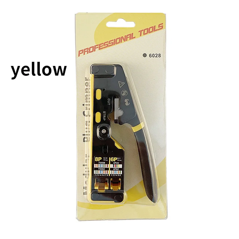 Rj45 Tool Network Crimper Cable Stripping Plier Stripper for Cat6 Cat5E Cat5 Rj11 Rj12 Connector | Безопасность и защита