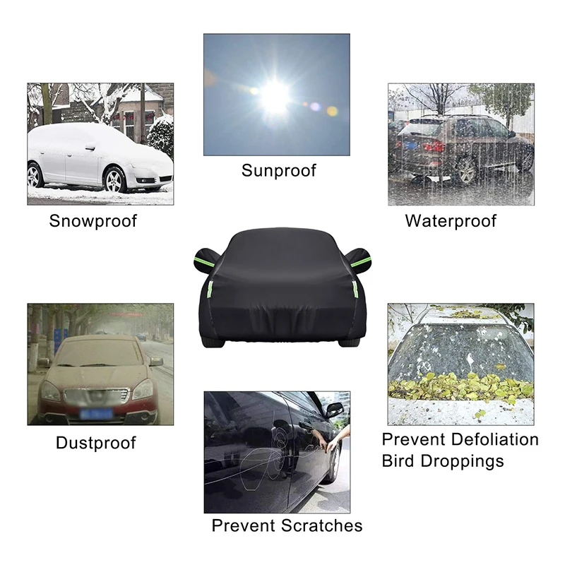 kayme universal full car covers outdoor uv snow resistant sun protection cover for suv jeep mpv wagon free global shipping