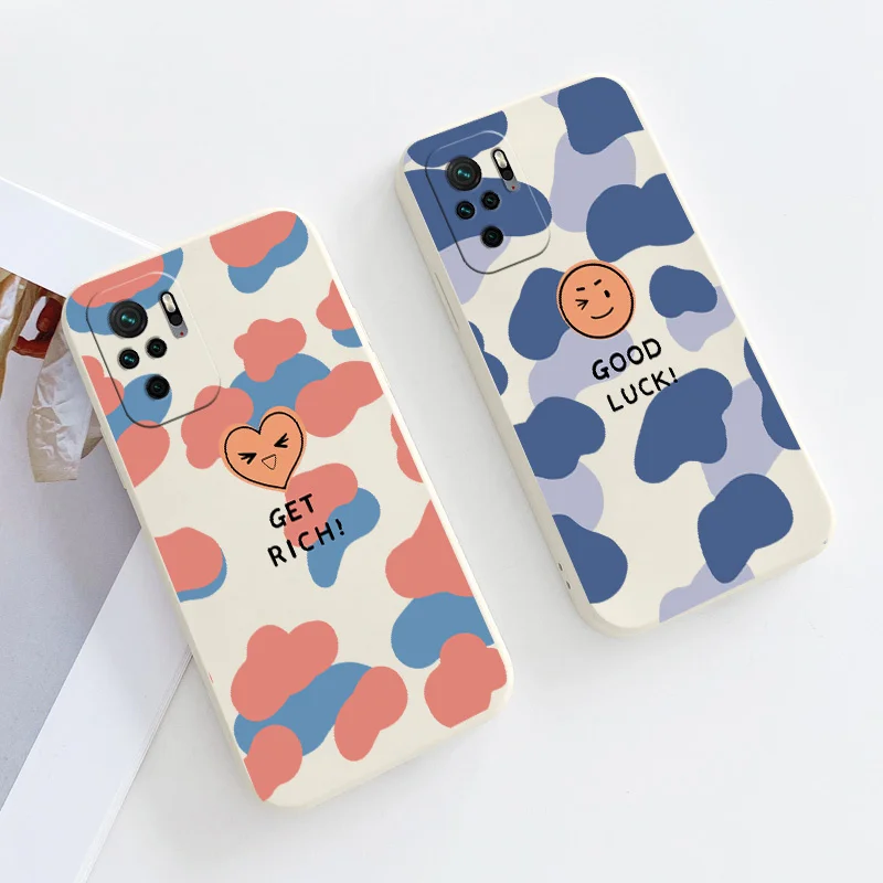 

Cloud Love Silicone Case For Xiaomi Redmi Note 10 10S 9T 9 8 7 Pro Max Redmi 9 9A 9T K40 K30 K20 Pro Shockproof Soft Phone Cover