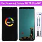 Super AMOLED для Samsung A6 + A605 A6050 ЖК-дисплей сенсорный экран дигитайзер для Samsung Galaxy A605 LCD A6 + A6 Plus