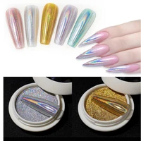 0 8g powder nails laser silver pink gold glitter chrome nail powder shimmer gel polish flakes for pigment t0516