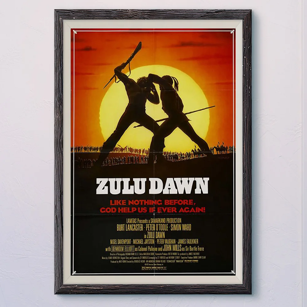 

N593 ZULU DAWN Винтаж, классическое кино ткань HD постер художественное украшение для дома в подарок