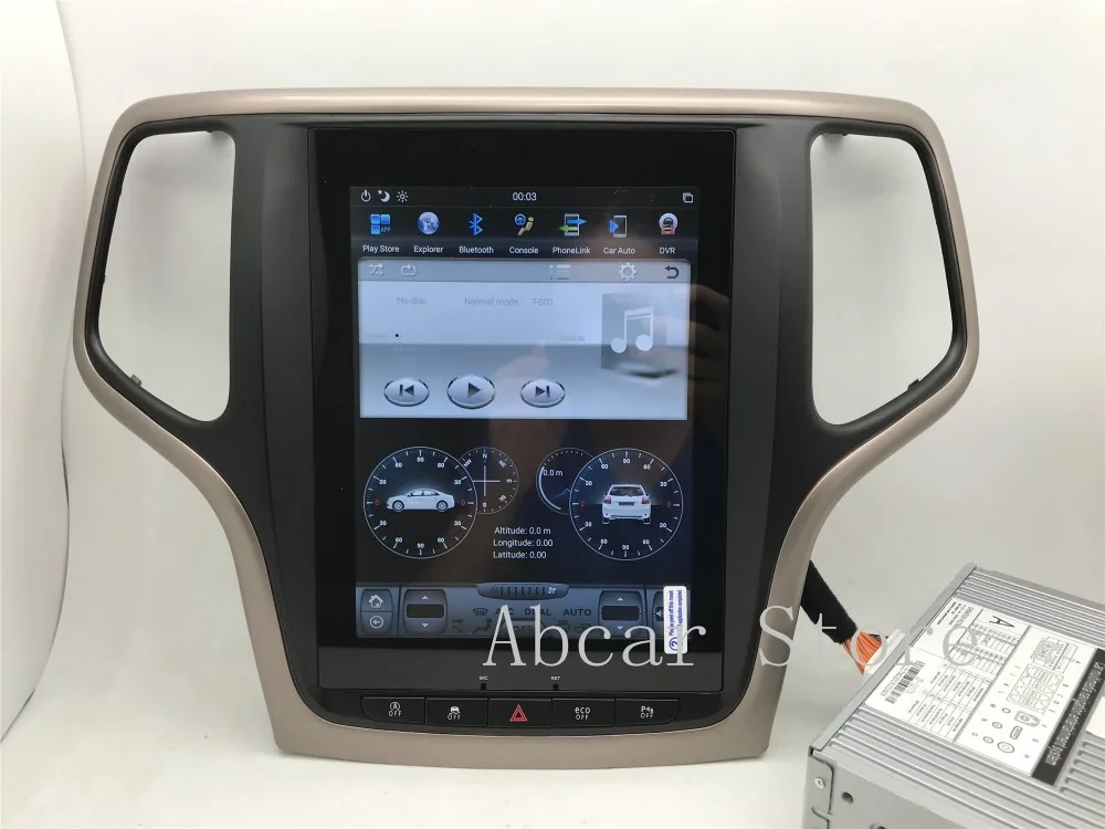 10,4 ''Tesla стиль Android 8,1 автомобильный dvd-плеер gps навигация для JEEP Grand Cherokee 2012- стерео радио CARPLAY ips PX6 HDMI