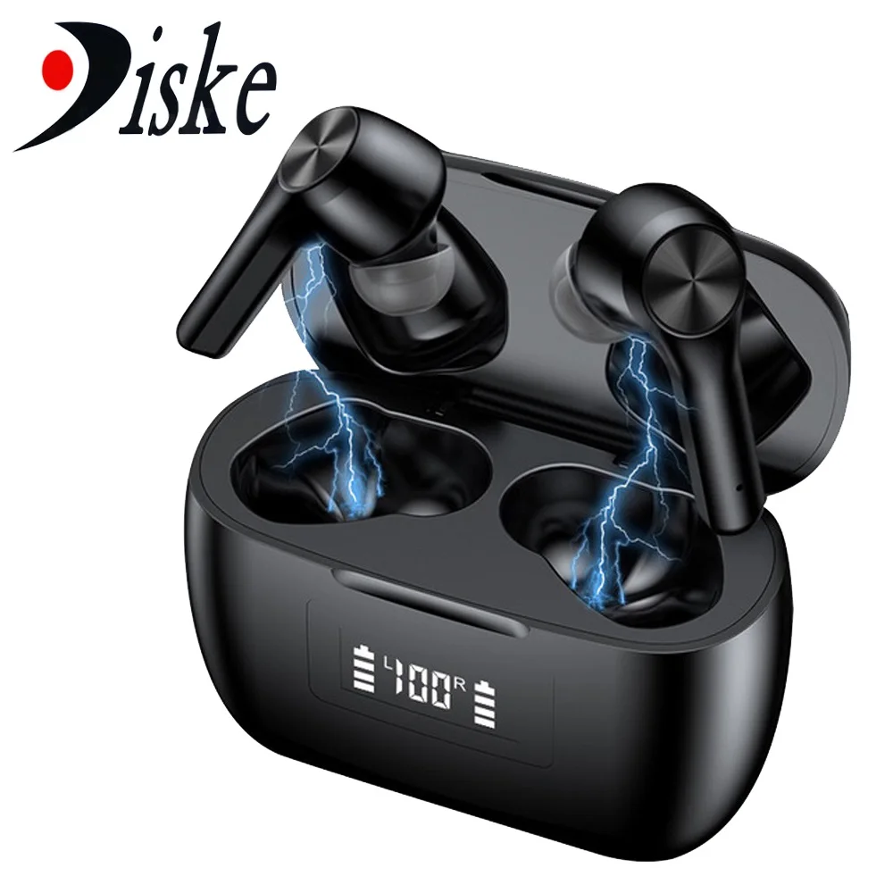 TWS беспроводные наушники HIFI стерео Bluetooth светодиодный ным