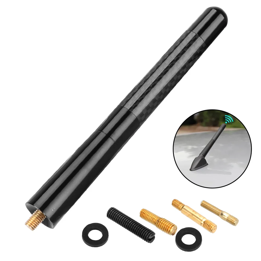 

Антенна из углеродного волокна, 12 см, для замены автомобильных аксессуаров для Peugeot, Citroen, Opel, Astra, Ford, Focus, Fiesta, Skoda, Toyota, Corolla, BMW