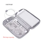 Сумка-Органайзер для кабелей, зарядное устройство с проводами большой емкости, цифровой USB-гаджет, портативные Чехлы для электронных наушников для iPhone, Oneplus, Xiaomi