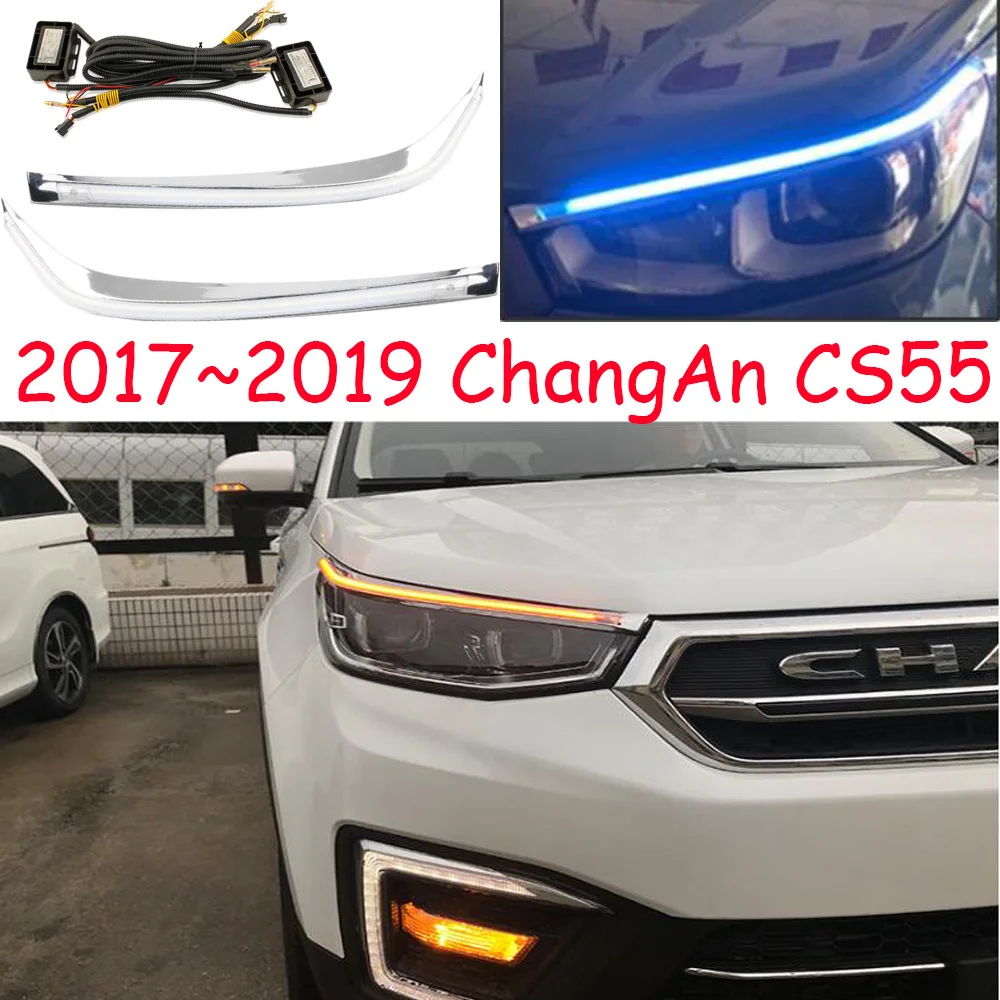 1 Набор автомобильный бампер противотуманные фары для ChangAn CS55 Дневной светильник