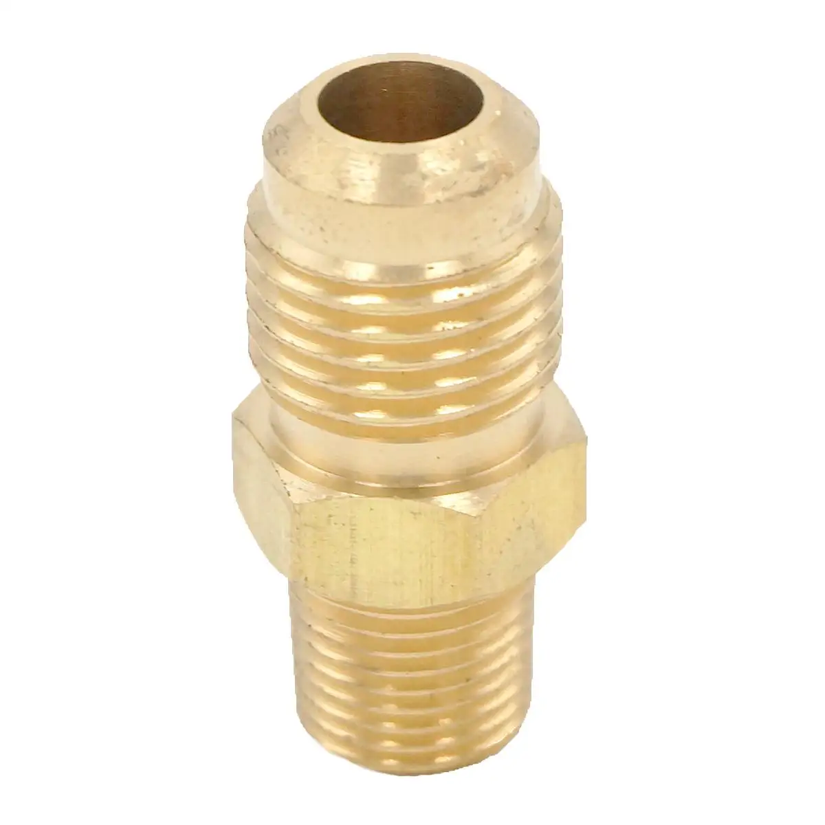 

SAE Thread 1/2"-20 UNF Fit Tube OD 5/16" -1/8" NPT Male Brass SAE 45 Degree Pipe Fitting Adapters 1000PSI