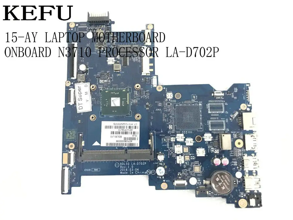 Доступно. Абсолютно Новый. BLD50 LA D702P для ноутбука HP 15 AY процессор N3710