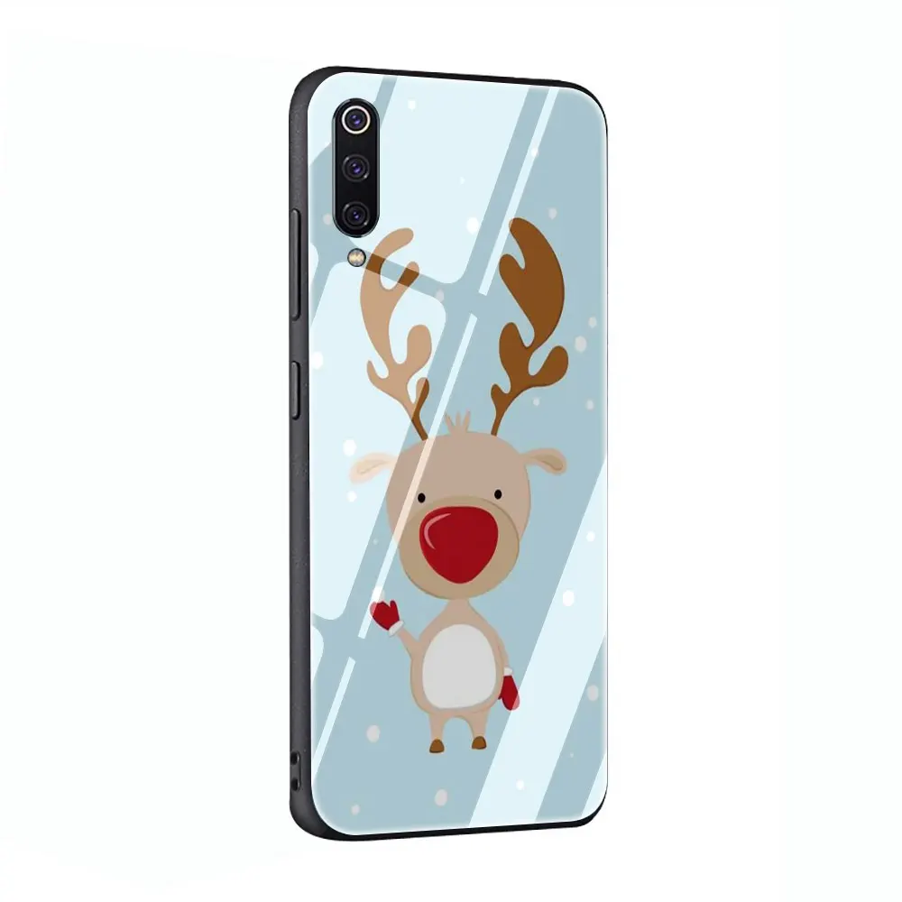 G12 Рождество закаленное Стекло чехол для телефона чехол для Xiaomi mi 8 9 A1 5X A2 6X Red mi 4X 6A Примечание 5 6 7 Pro Pocophone F1 - Цвет: G12
