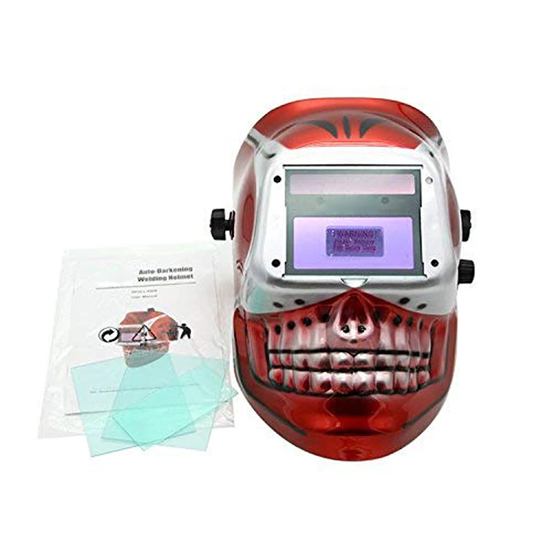 

Solar Auto Welding Mask /Welding Helmet/Welder Cap/Goggle Face Mask for Tig Mig Mma Welding Equipment( Red Skull )