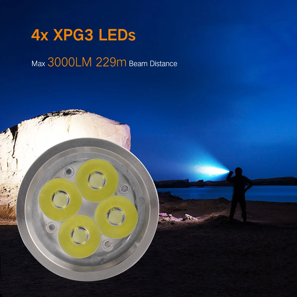Precio BORUiT-linterna LED Potente Para XP-G3, Linterna De Acampada Táctica Impermeable, Batería De 26350, Recargable Vía USB, Lámpara De Pesca Y Caza