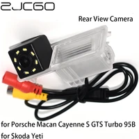 zjcgo ccd hd car rear view reverse back up parking waterproof camera for porsche macan cayenne s gts turbo 95b for skoda yeti