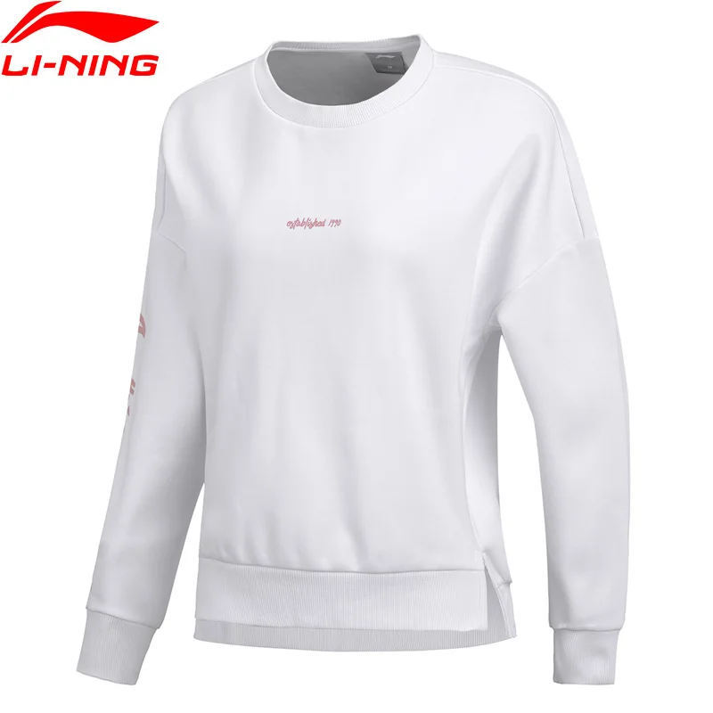 Женский теплый флисовый свитер Li Ning свободная Спортивная кофта из 66% полиэстера с