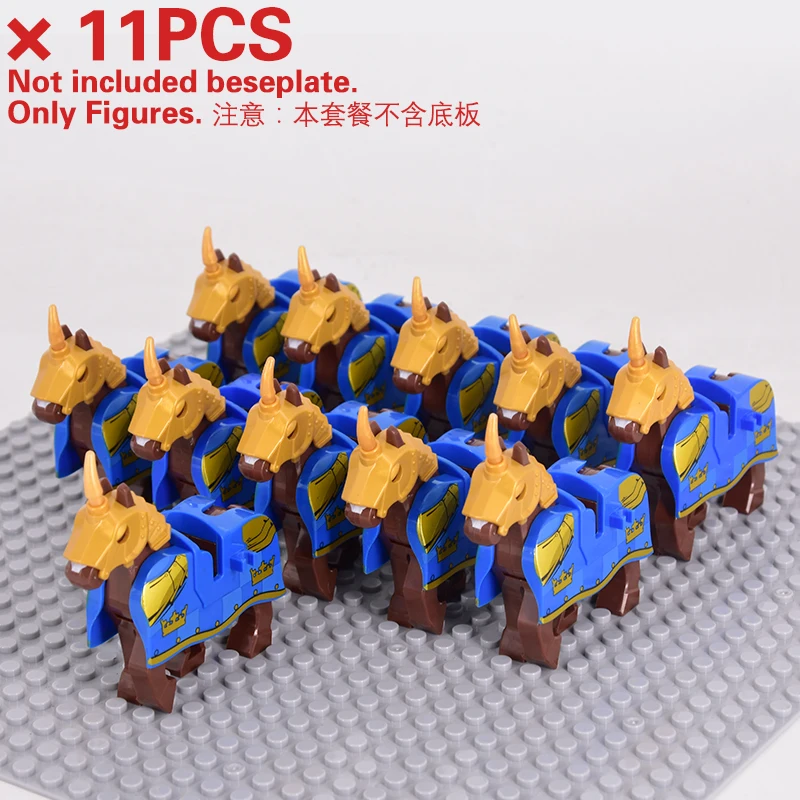 

2020 New Warrior Figures Japanese Ninja Samurai Horse Building Blocks With Armor Medieval Toys For Children Christmas Gift