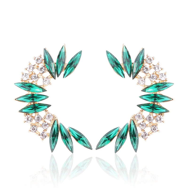 Женские серьги-гвоздики с кристаллами LUBOV вечерние серьги крыльями для девушек