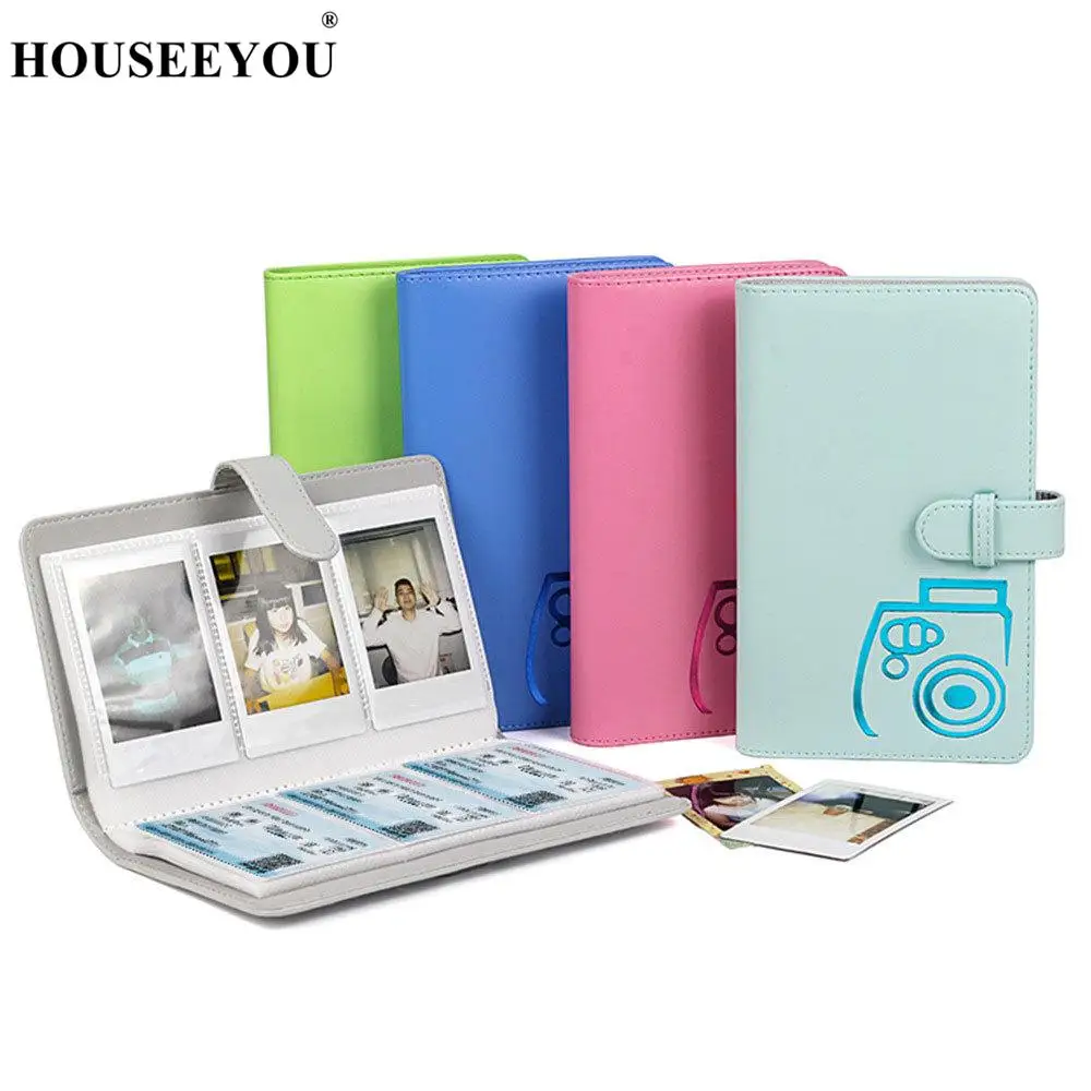 96 карманы из искусственной кожи мгновенный чехол для фотографий в альбоме