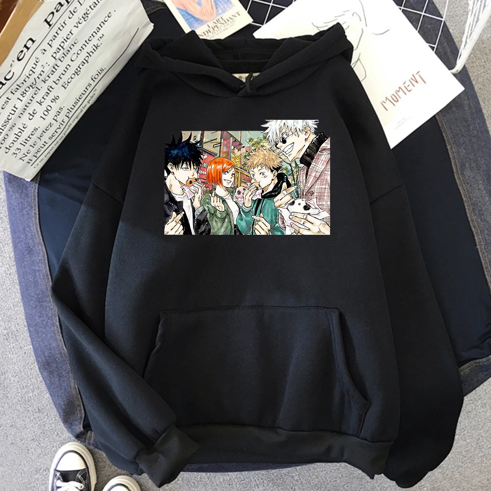 

Hoodies Jujutsu Kaisen Team Hot Printing Man Anime Hoody Harajuku Streetwear Casual Mens Hoodies Warm Fashion Male Sweatshirt