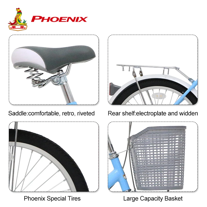 Феникс 20 дюймов 22 дюйма Для женщин велосипед городской студенческий Алюминий