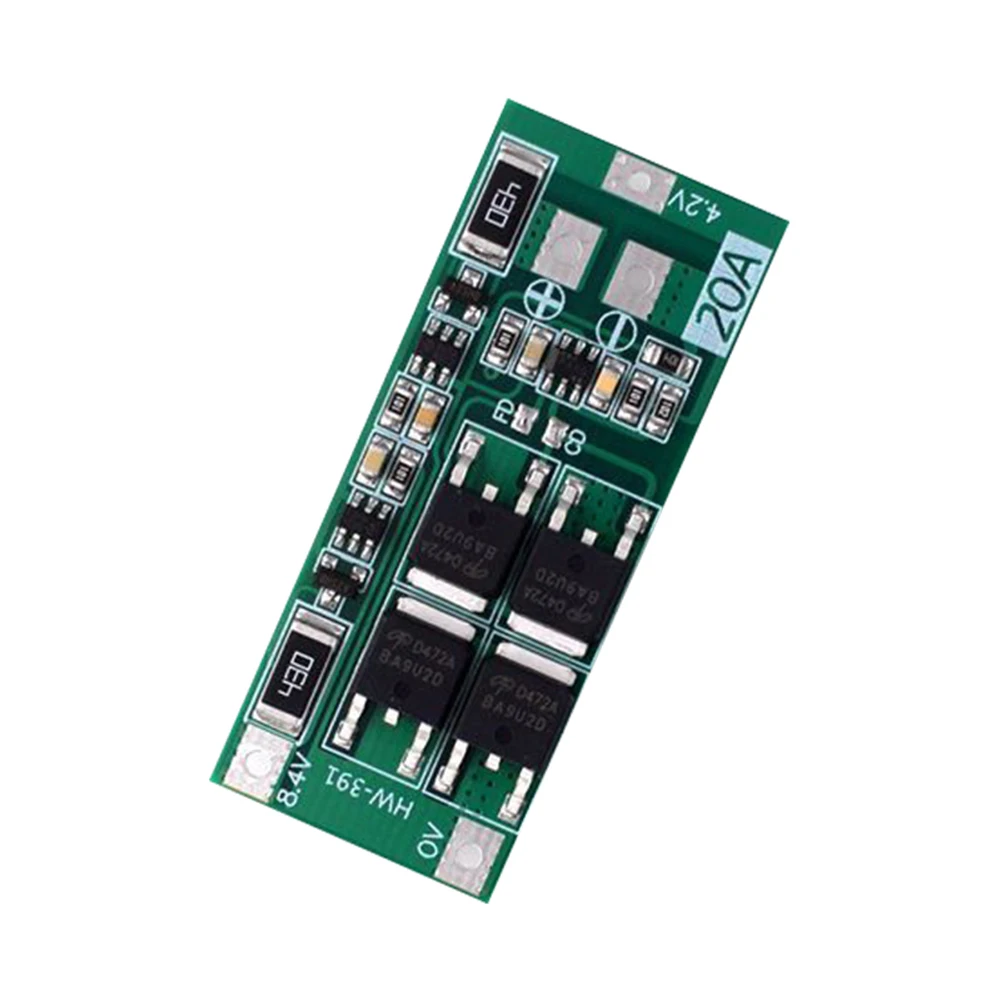 

HW-391 2S 20A 7,4 V 8,4 V Защитная плата литиевого аккумулятора 18650 BMS плата модуля зарядного устройства
