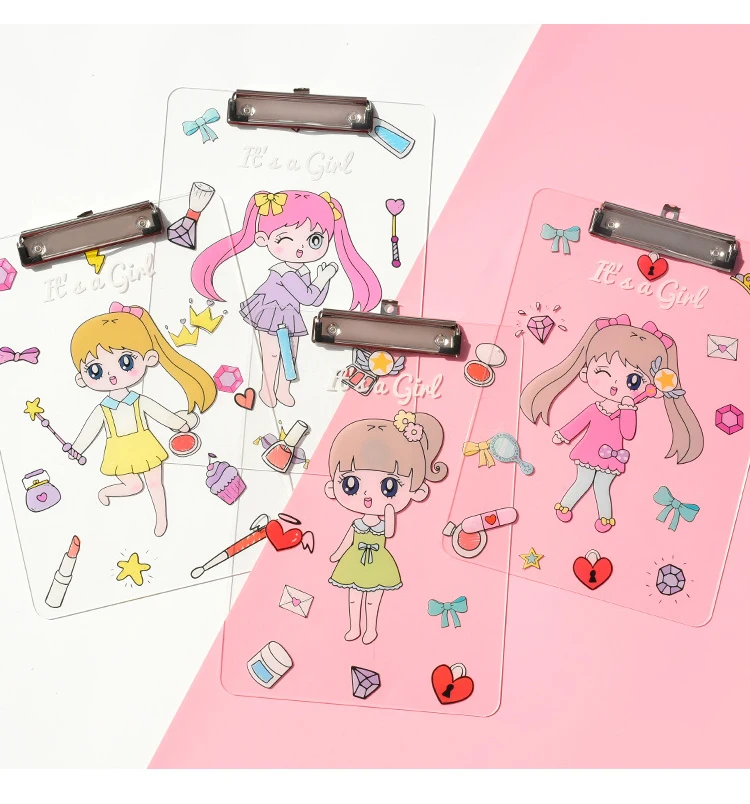 ROWBOE симпатичные канцелярские принадлежности kawaii папка A4 доска папка офисные принадлежности коврик канцелярская акриловая письменная доска kawaii принадлежности