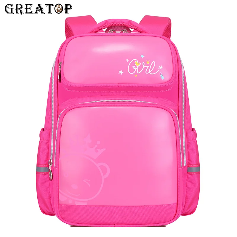 Новые школьные рюкзаки GREATOP для мальчиков и девочек детские из ткани Оксфорд