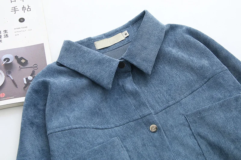 Винтажные длинные рубашки размера плюс весна и осень Женская однотонная блузка с