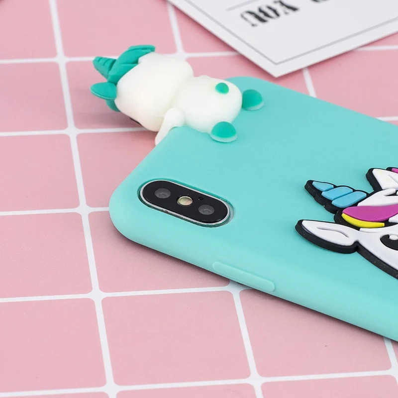 Единорог мультфильм чехол для iPhone 7 8 6 s 6s Plus 5s 5 se 5se силиконовые игрушки чехол для iPhone 11 Pro XS Max X XR для iPhone 11 чехол