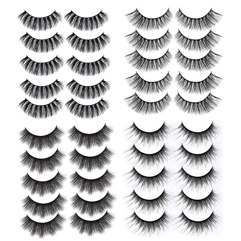 

3D Mink Lashes False Eyelashes Natural/Thick Long Fake Eye Lashes Makeup Beauty Fake Lashes Eyelash Extension Cosmetic Tools