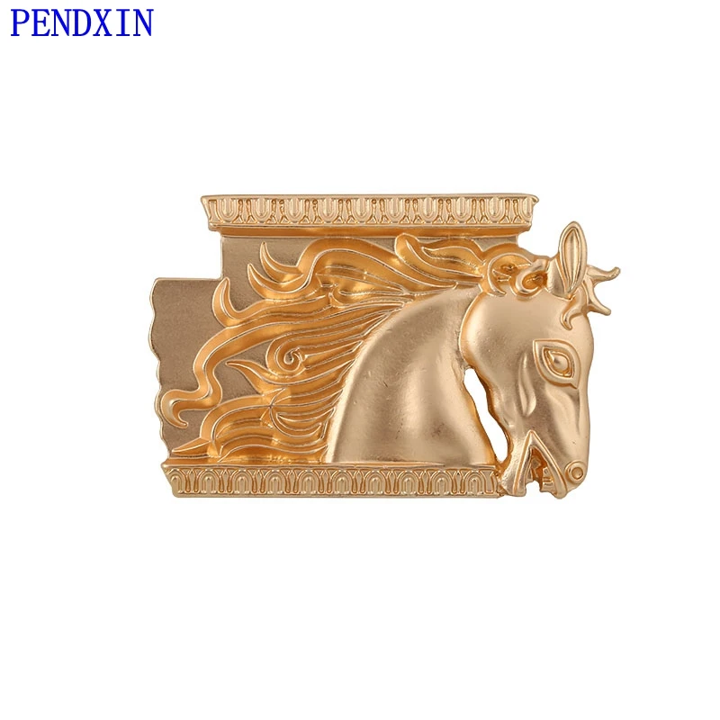 Fashion new ladies cardigan creative art embossed gods travel temperament matte gold coat brooch female | Украшения и аксессуары