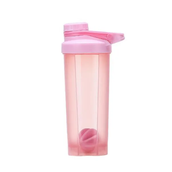 700ml Pink 500 ml/700 ml протеин порошок шейкер бутылка герметичная с ручкой тренажерный зал Фитнес Прочный Спортивный Бутылки для воды посуда для напитков - Цвет: 700ml Pink