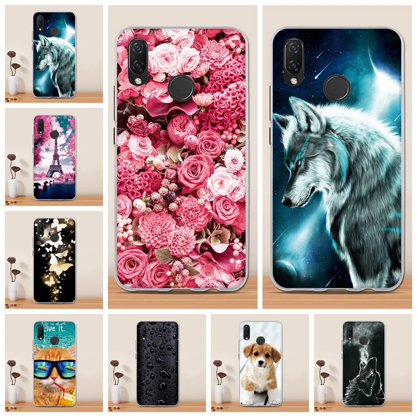 Для huawei P Smart Plus чехол 6," мягкий ТПУ задняя крышка для huawei P Smart Plus чехол силиконовый чехол для huawei Nova 3i чехол