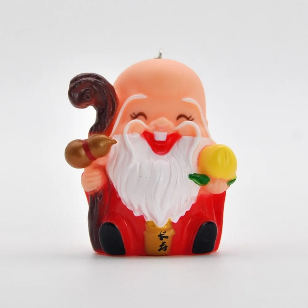 Бог долголетия мини брелок маленькая кукла Q карманная сумка Подвеска