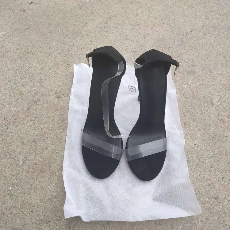 

High-heeled women's 2019 women's shoes sexy transparent PVC film thin-heeled women's shoes