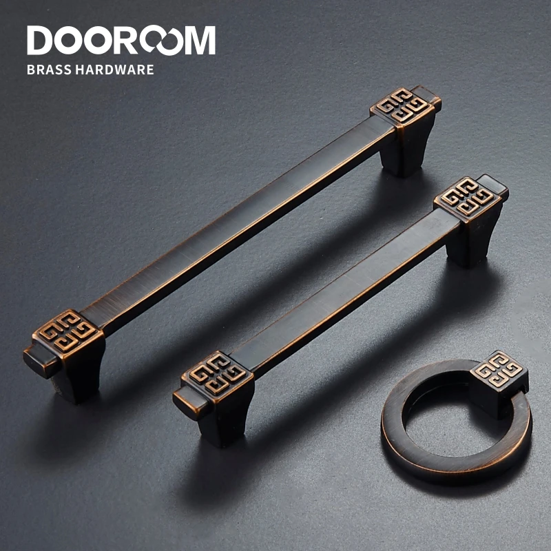 Латунные ручки Dooromm современные классические китайские комод шкаф ящик коробка