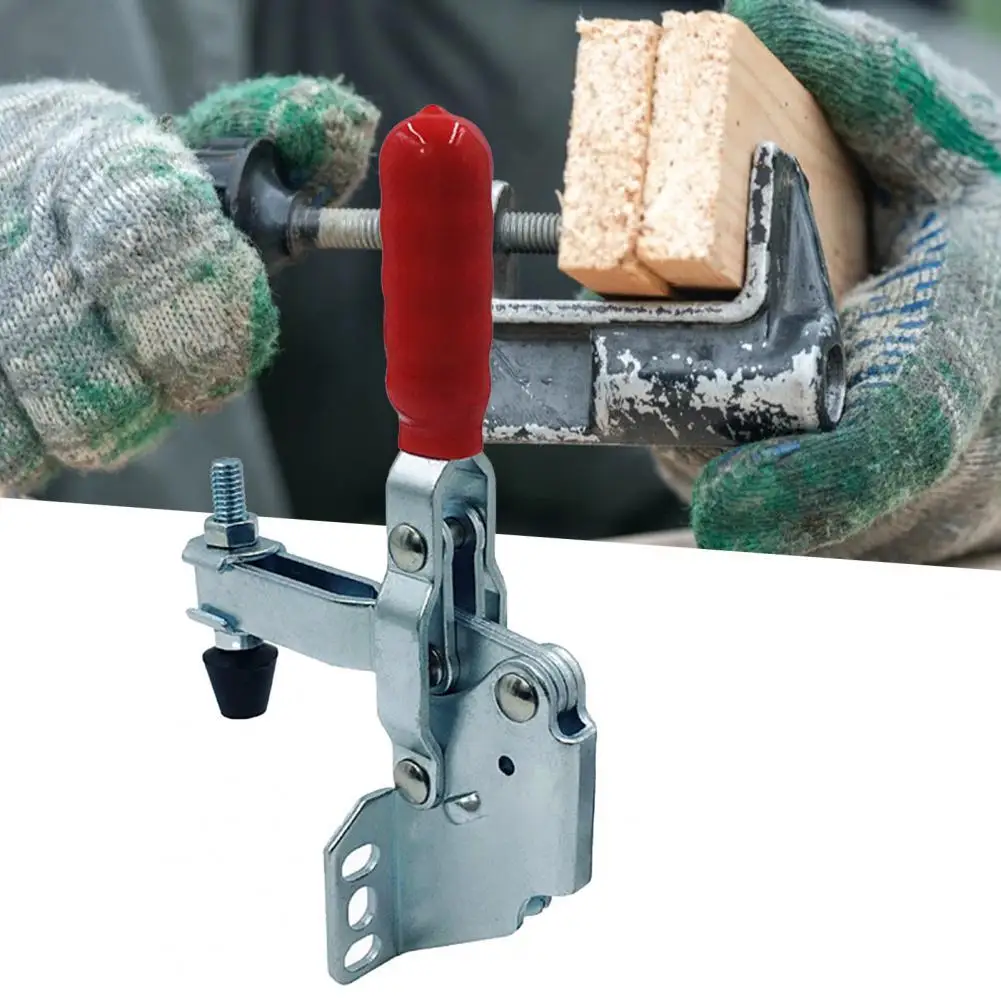 

Widely Used Compact Professional Vertical Type Toggle Clamp Reliable Toggle Clamp Smooth Rubber Handle for Mold Making