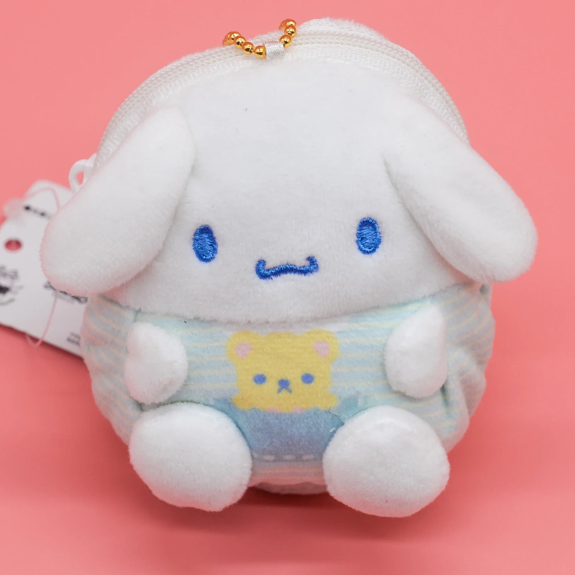 1pcs 9cm Sanrio Cute Anime Cartoon Plush Toys My Melody Animal Crossing Dolls Soft Kity Cat Coin Pure Pendant for Girls Gifts - Цвет: Фиолетовый