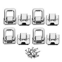 4pcs nickelage fastener toggle lock latch case boxes chests trunk door latch luggage box suitcase decorating hasps 2537mm