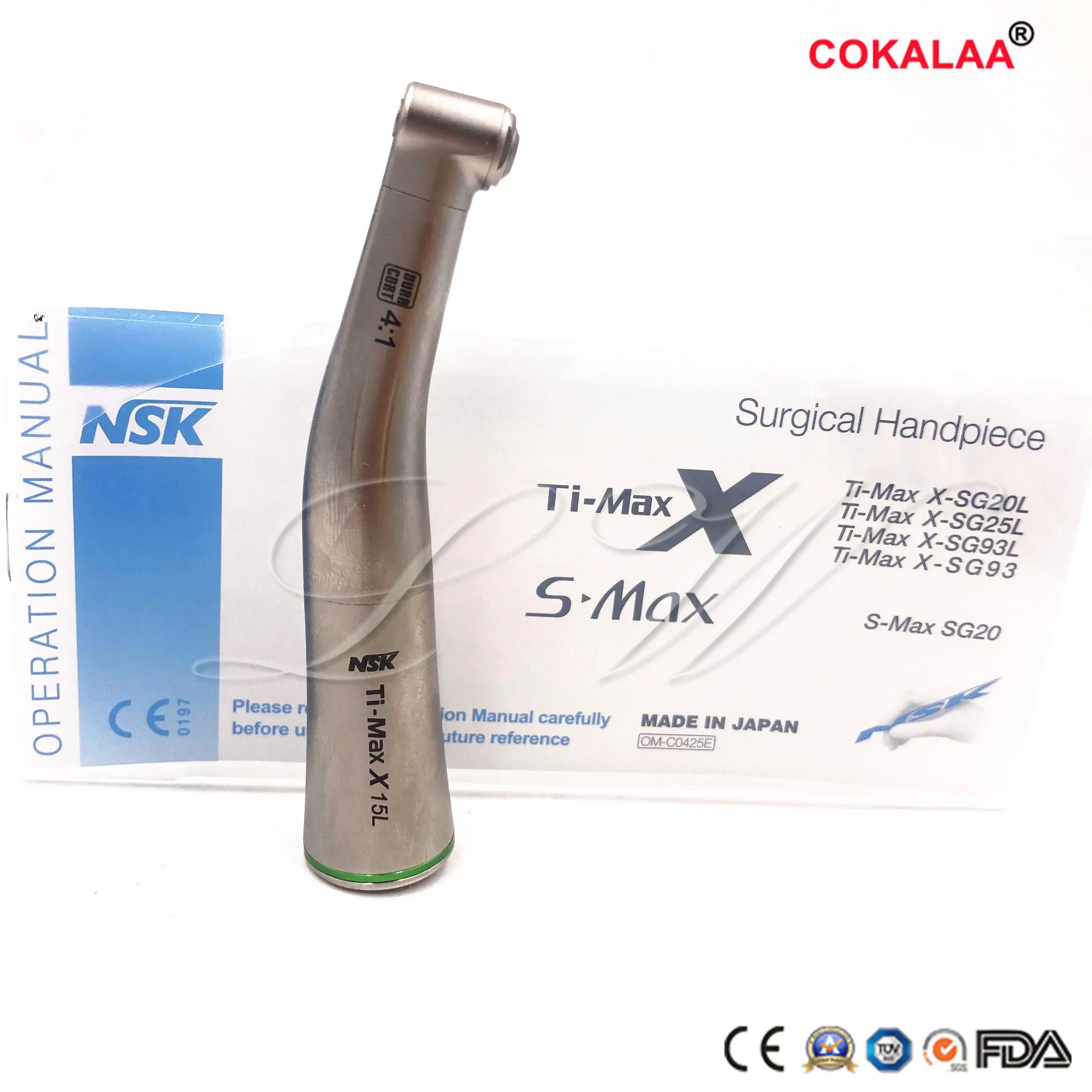 Ti Max стиль стоматологический волоконно оптический контр угол прямой