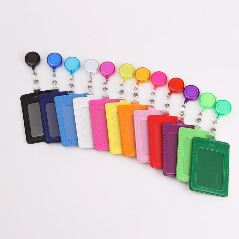 

1PCS Work Card/Name Tags Credit Card Holders Student Card Cover Case Business Bus ID Card Cover Work Identity Badge Bags