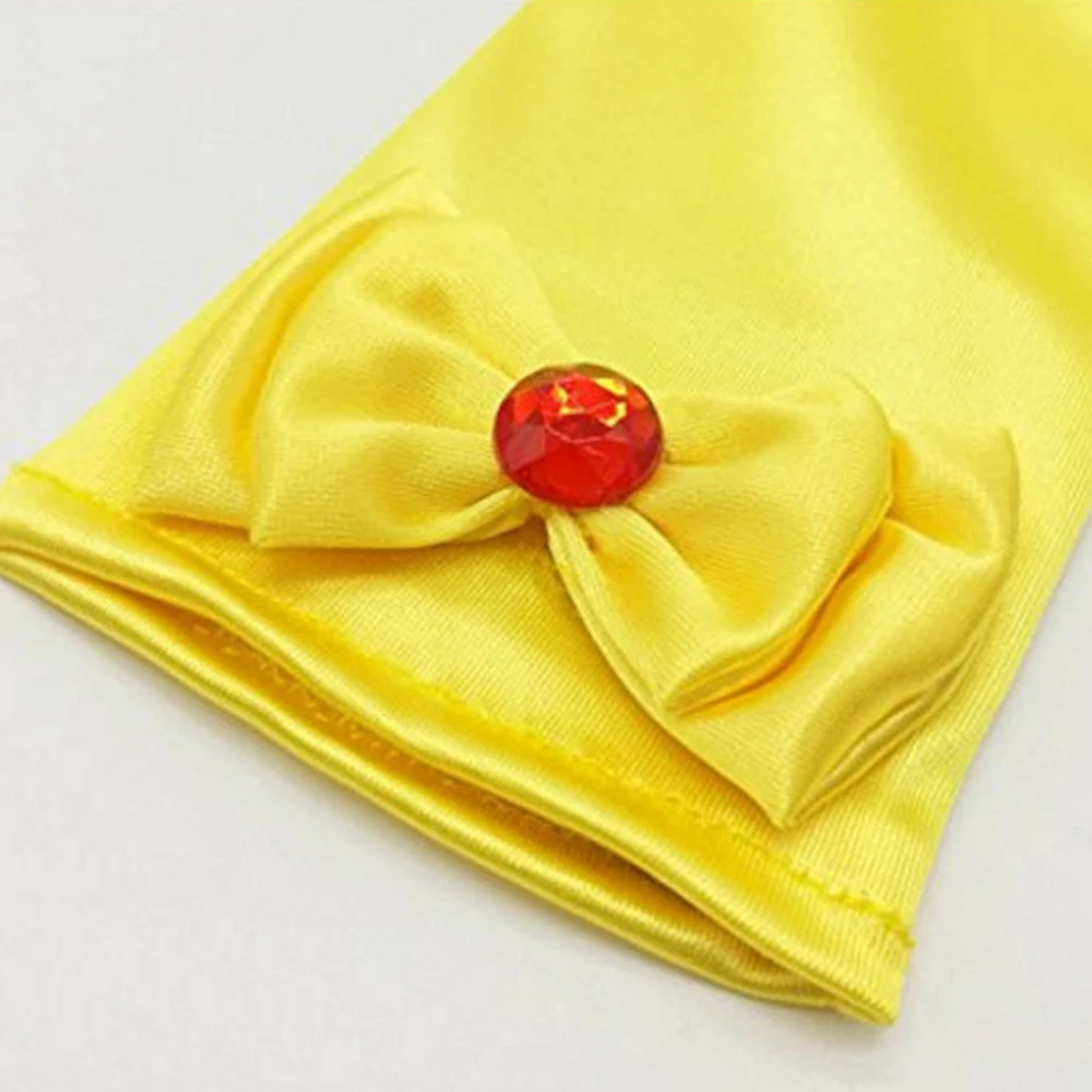 Длинные атласные перчатки принцессы для танцев и сцены свадебное платье