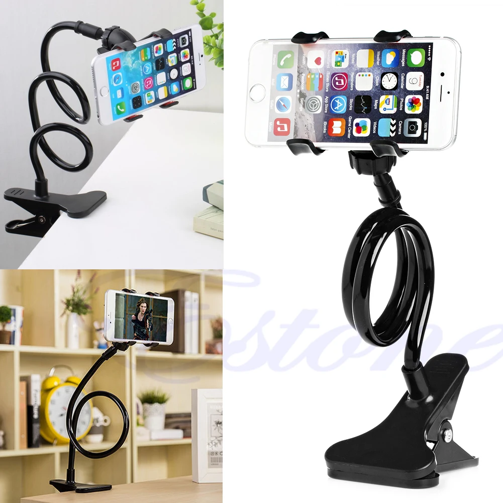 

Hot Universal Lazy Bed Desktop Mount Car Stand Holder For Cell Phone Long Arm D08A