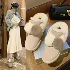 Женские зимние ботинки 2022, нескользящая зимняя обувь, женская обувь на плоской подошве, обувь из натурального бархата и хлопка