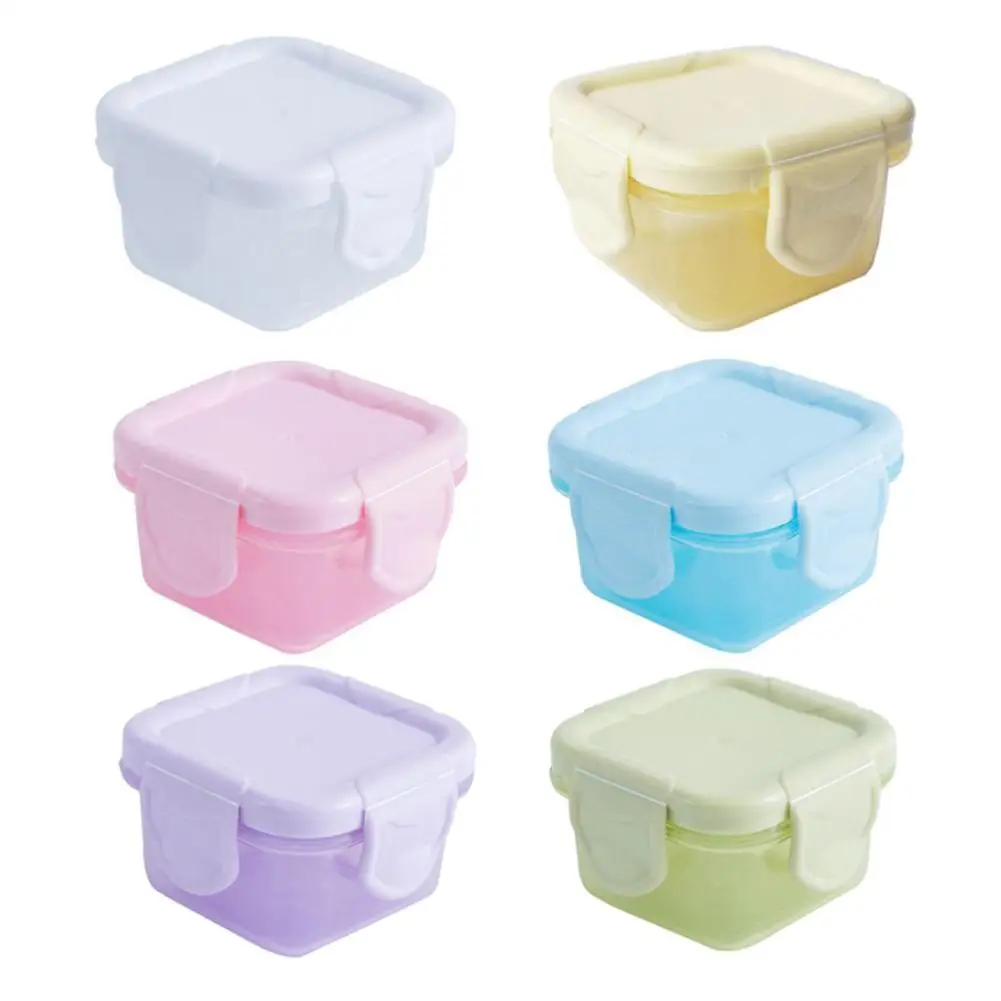 

60ML Baby Feeding Bowl Portable Sealed Storage Boxs Dishes Auxiliary Food Can Microwave Learning Bowl