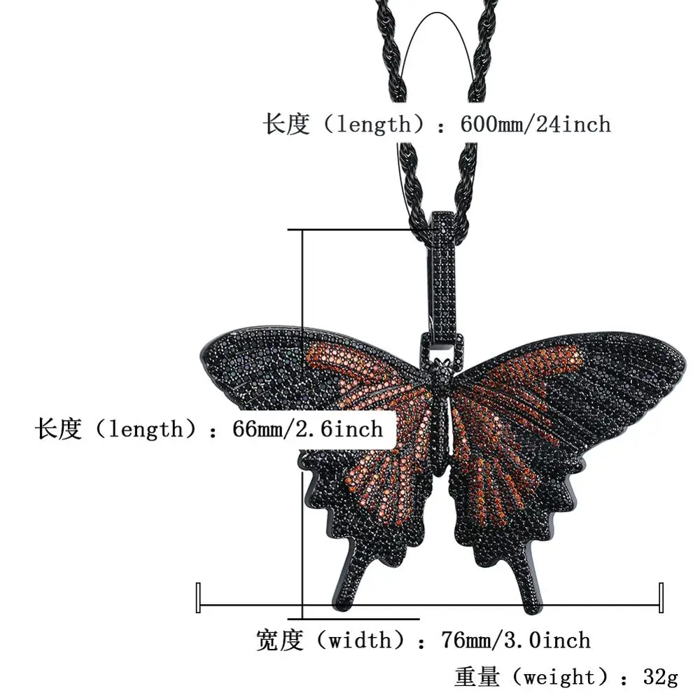 JINAO новые кулоны и ожерелья в виде насекомых с многоцветными бабочками