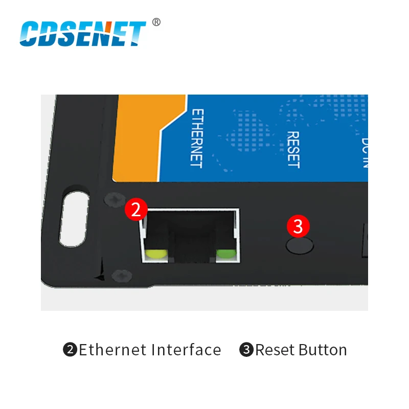 RS485 to Ethernet RJ45 Serial Port Server Wireless Transceiver Modem TCP UDP 100M Full Duplex Module Modem E810-DTU(RS485)-V2.0