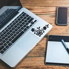 Бесплатная доставка, цветные наклейки для ноутбука в виде цветов, виниловая переводная наклейка для ноутбука, сенсорная панель, частичные наклейки