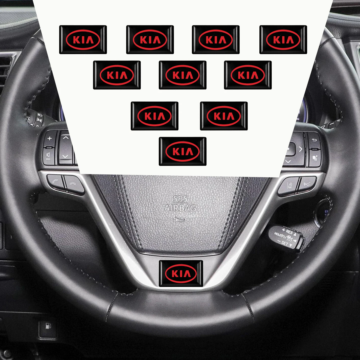 Эпоксидная 3D наклейка на автомобиль флаги эмблема украшение для KIA Cerato Sportage R K2 K3 K5